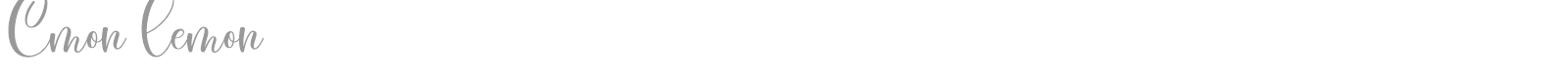 Cmon Lemon font preview